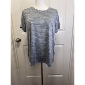 🩶 Hanes Women’s Pajama Set – Gray/White + Leopard Print – Size S – NWT 🩶